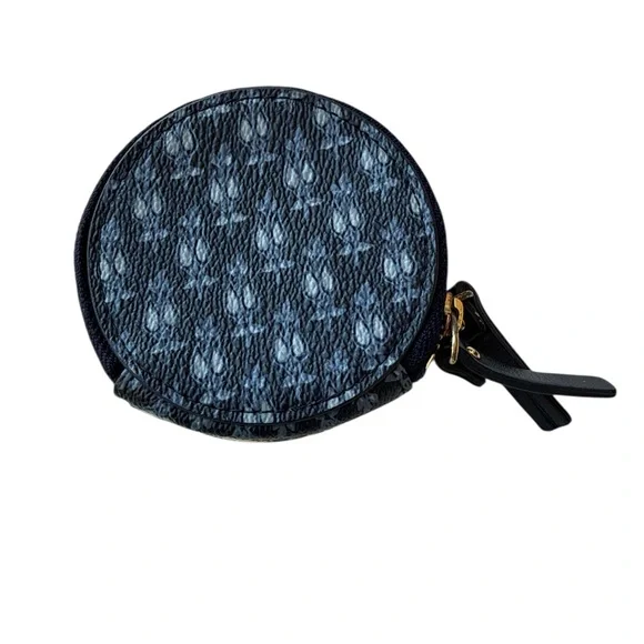 Tory Burch Women Flower Motif Coin Case Round Limited Edition (Hard to Find) - Picture 2 of 6